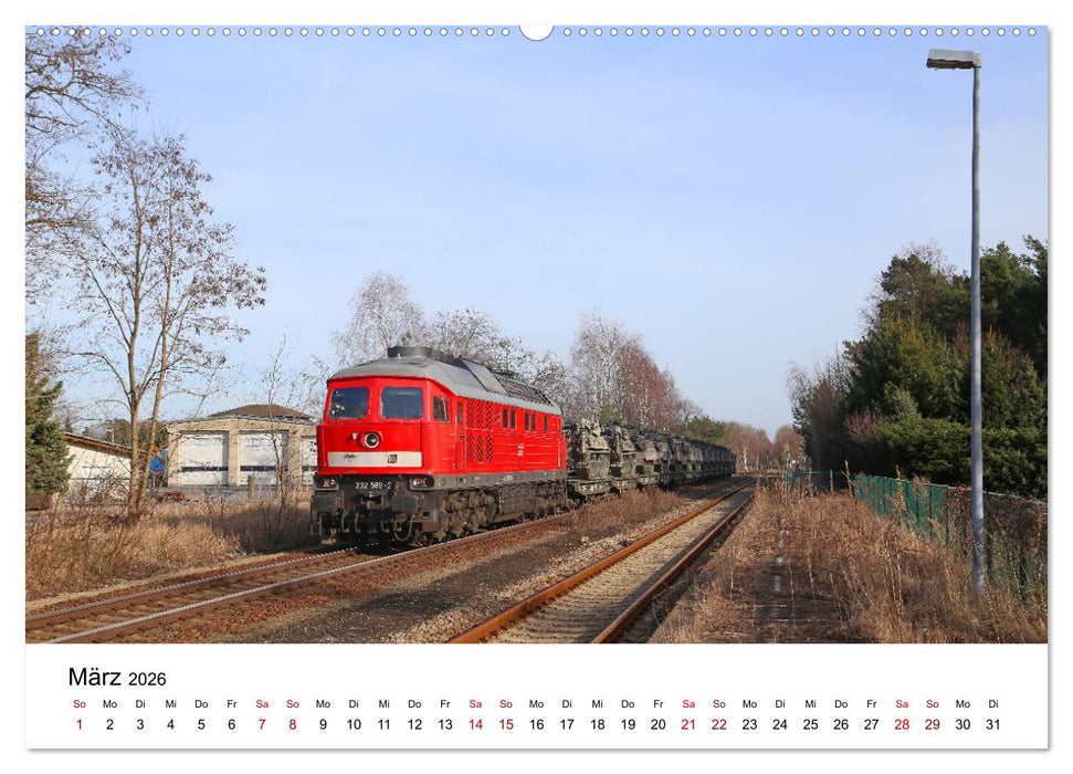 Eisenbahnen in Ostsachsen 2026 (CALVENDO Wandkalender 2026)