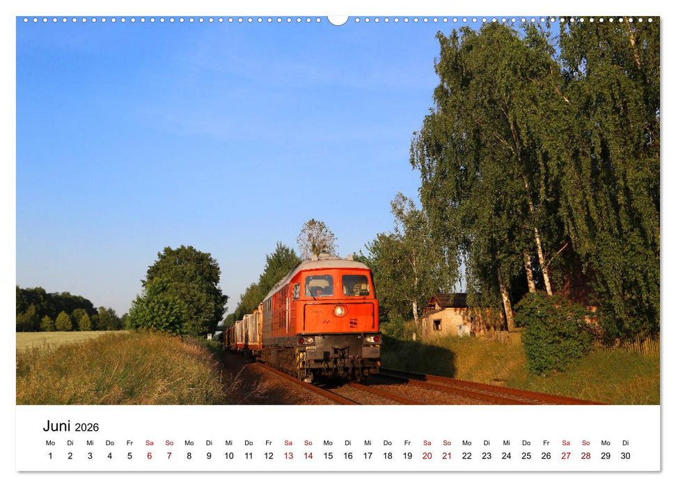 Eisenbahnen in Ostsachsen 2026 (CALVENDO Wandkalender 2026)