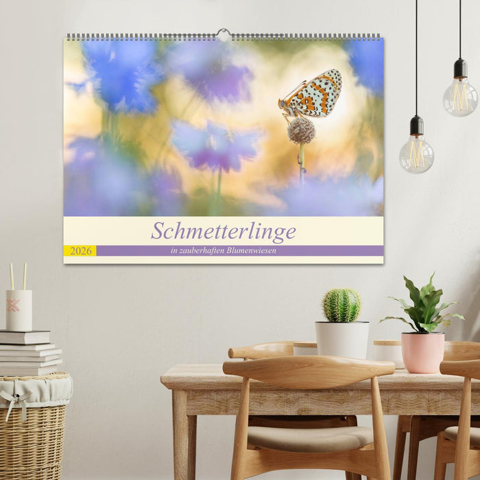 Schmetterlinge in zauberhaften Blumenwiesen (CALVENDO Wandkalender 2026)