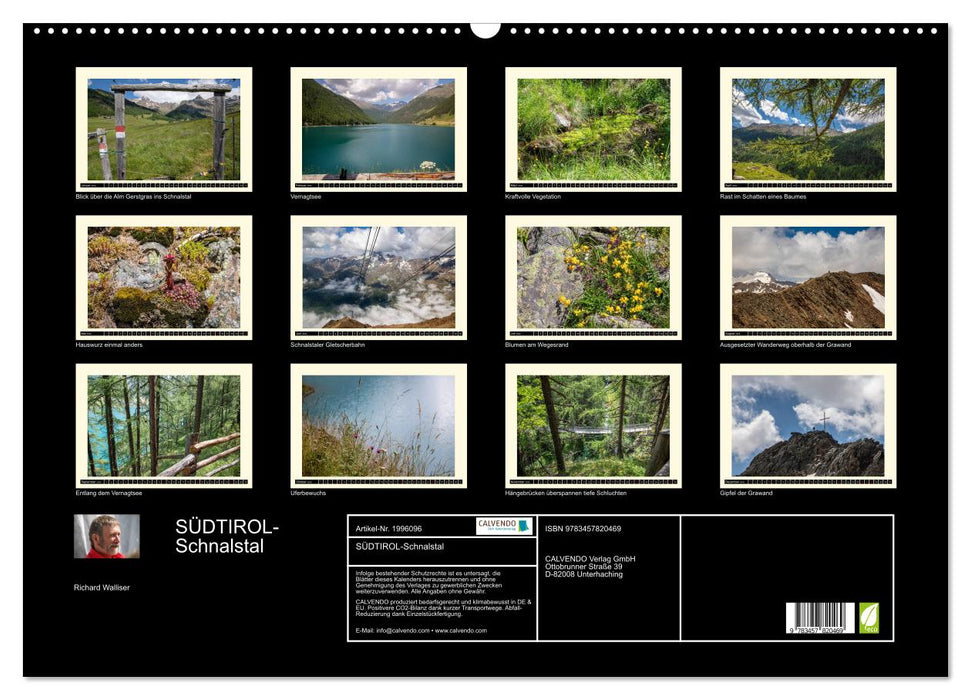 SÜDTIROL-Schnalstal (CALVENDO Wandkalender 2026)
