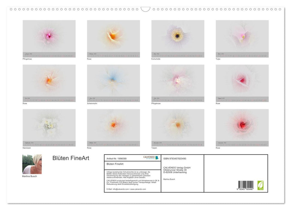 Blüten FineArt (CALVENDO Wandkalender 2026)