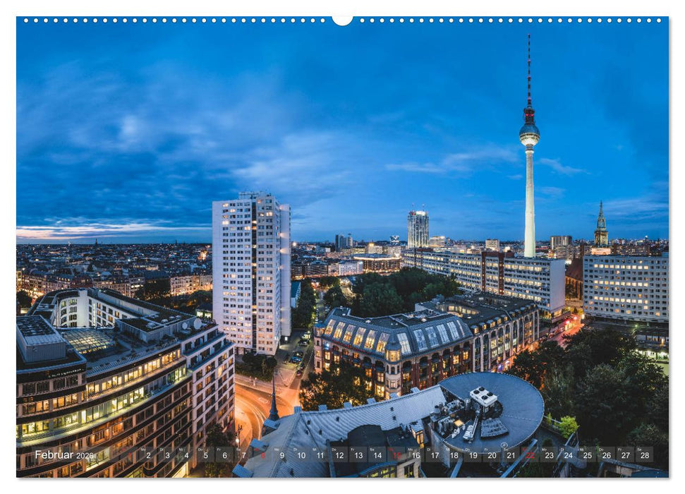 Berlin von oben (CALVENDO Premium Wandkalender 2026)
