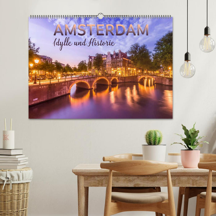 AMSTERDAM Idylle und Historie (CALVENDO Wandkalender 2026)