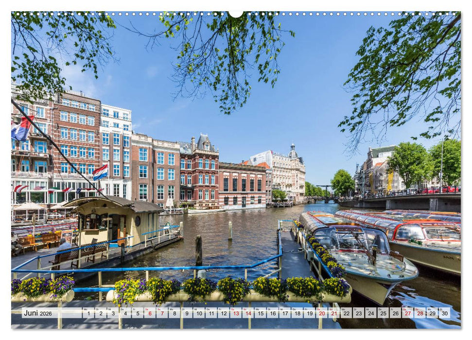 AMSTERDAM Idylle und Historie (CALVENDO Wandkalender 2026)