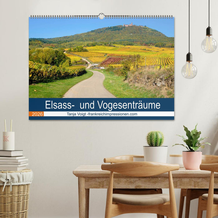 Elsass- und Vogesenträume (CALVENDO Wandkalender 2026)