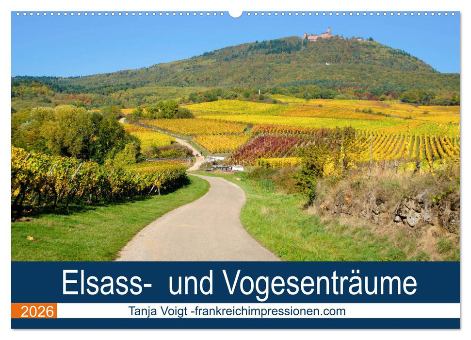 Elsass- und Vogesenträume (CALVENDO Wandkalender 2026)