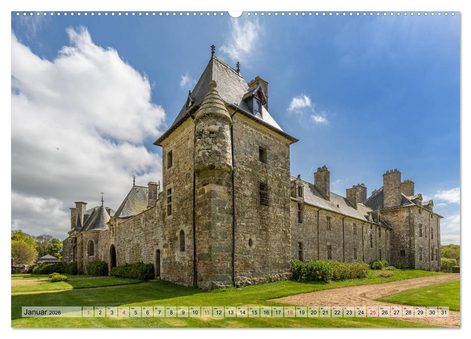 Bretagne - Felsenküste, Sandstrände und viel zu sehen (CALVENDO Premium Wandkalender 2026)