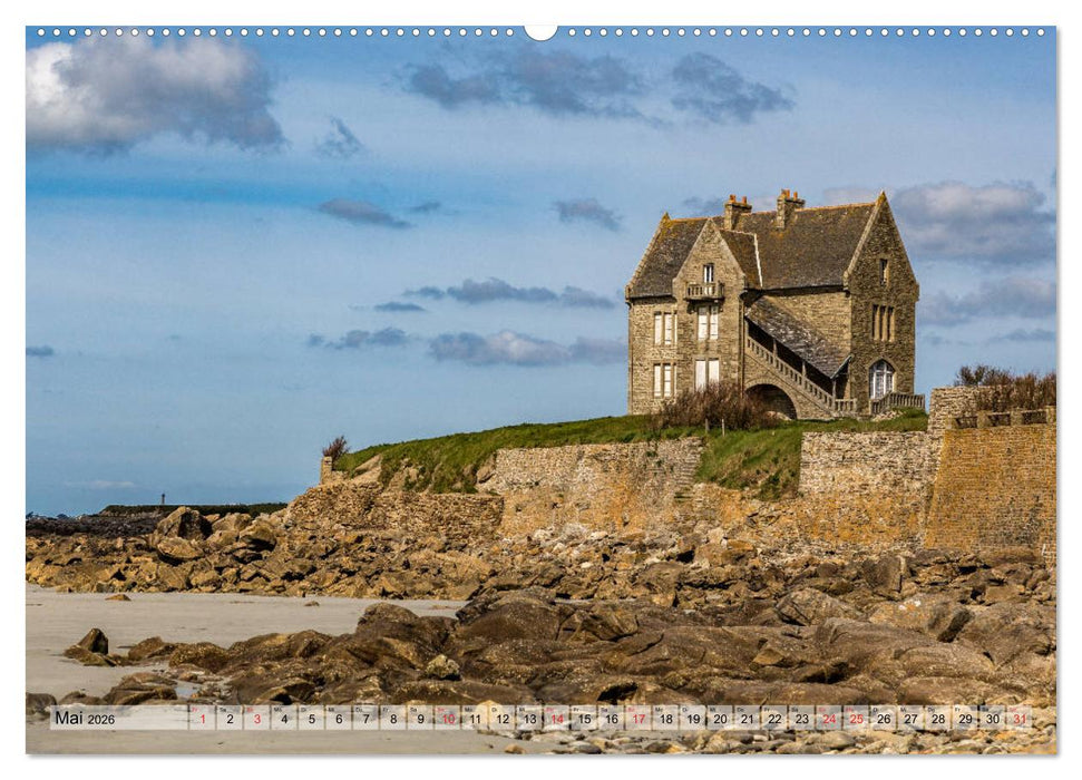 Bretagne - Felsenküste, Sandstrände und viel zu sehen (CALVENDO Premium Wandkalender 2026)