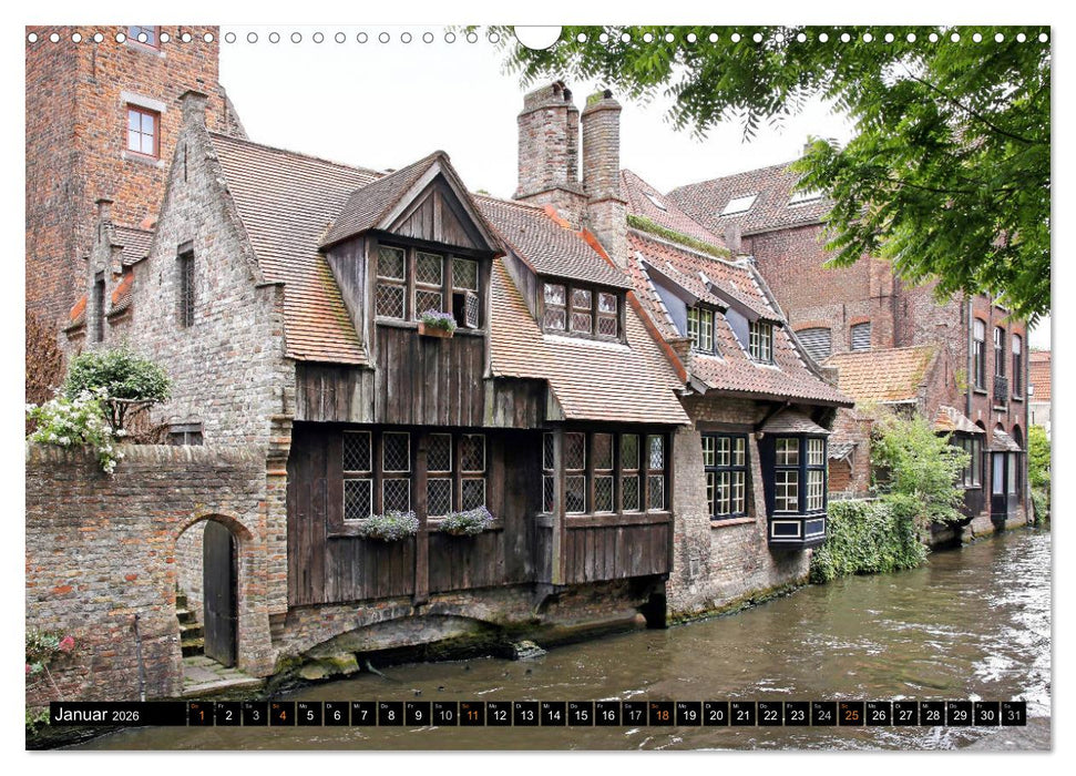 Brügge - Venedig des Nordens (CALVENDO Wandkalender 2026)
