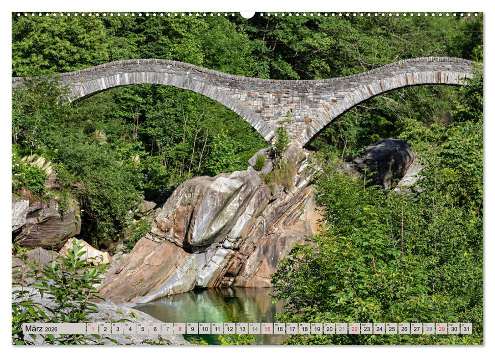 Ticino romantico (CALVENDO Wandkalender 2026)