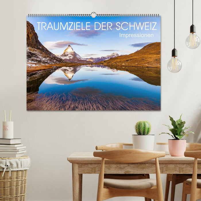 TRAUMZIELE DER SCHWEIZ Impressionen (CALVENDO Wandkalender 2026)