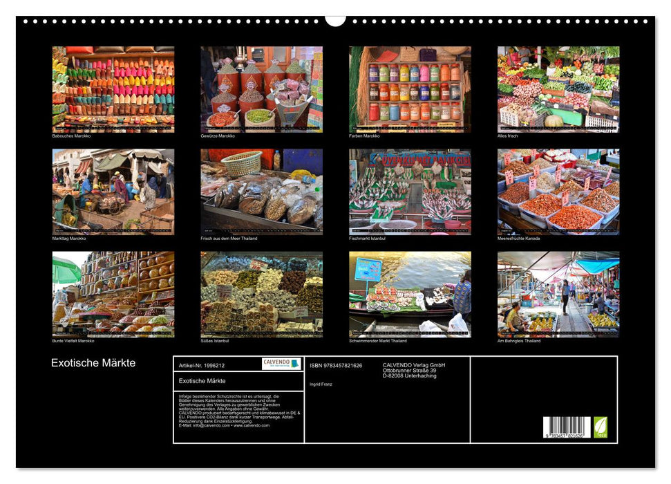 Exotische Märkte (CALVENDO Wandkalender 2026)