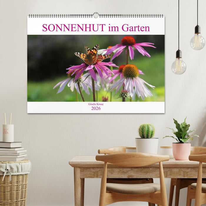 Sonnenhut im Garten (CALVENDO Wandkalender 2026)