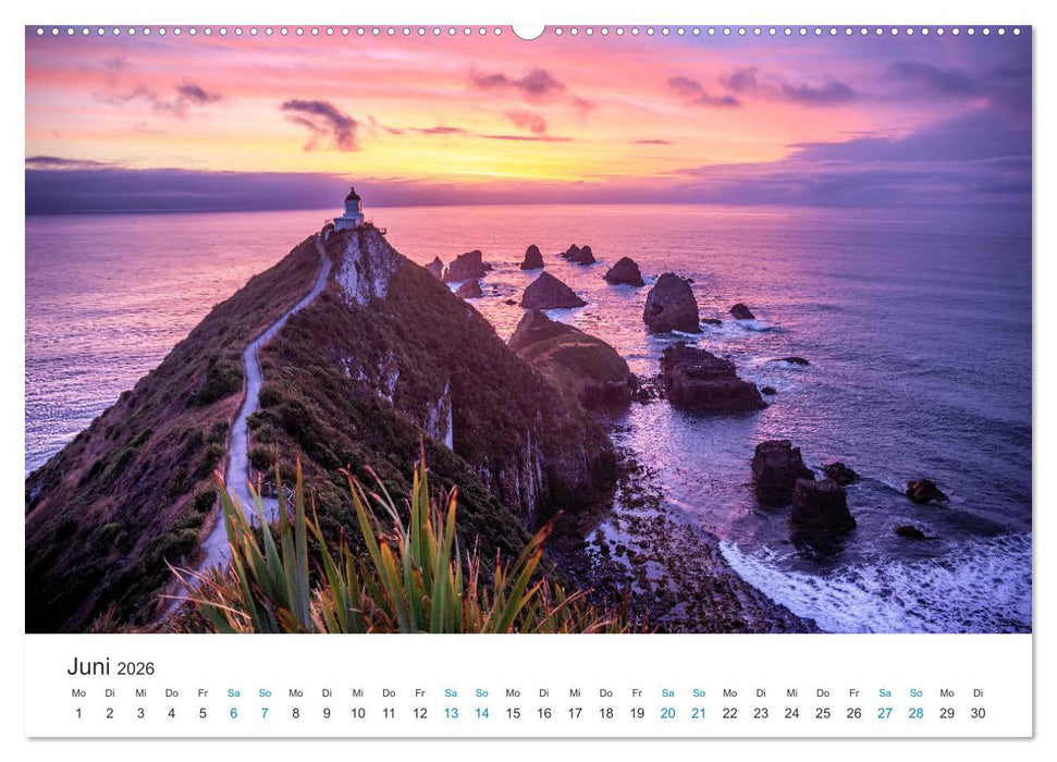 Neuseelands Leuchttürme (CALVENDO Wandkalender 2026)