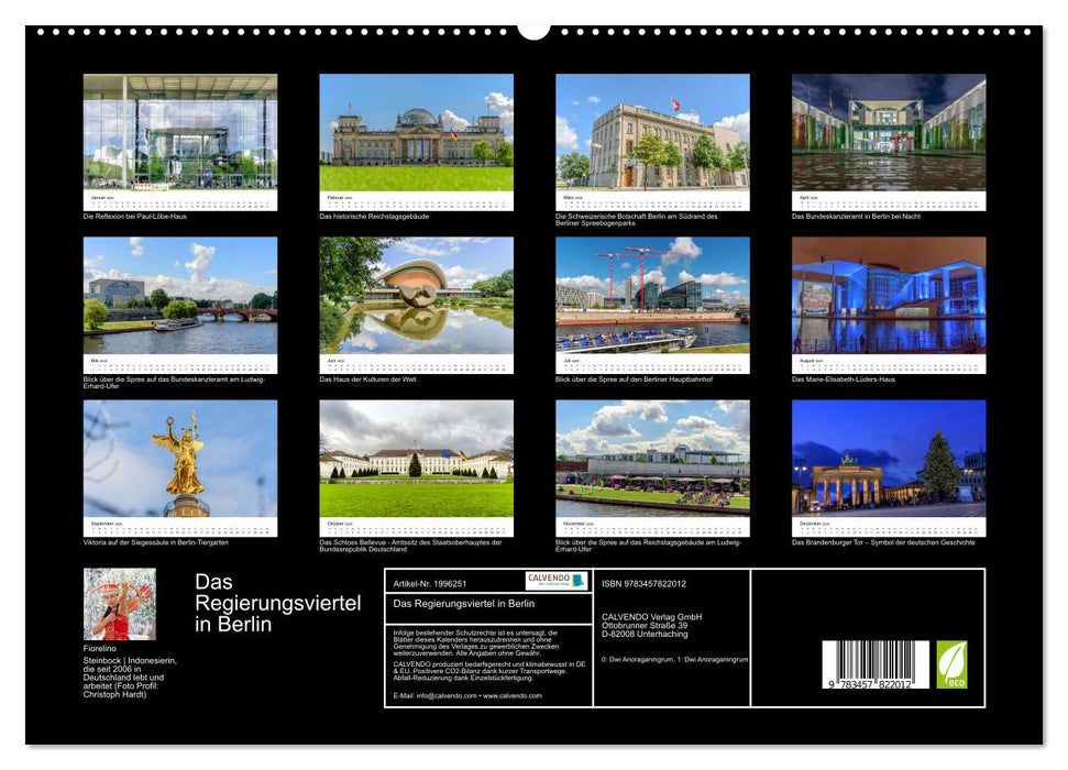Das Regierungsviertel in Berlin (CALVENDO Premium Wandkalender 2026)