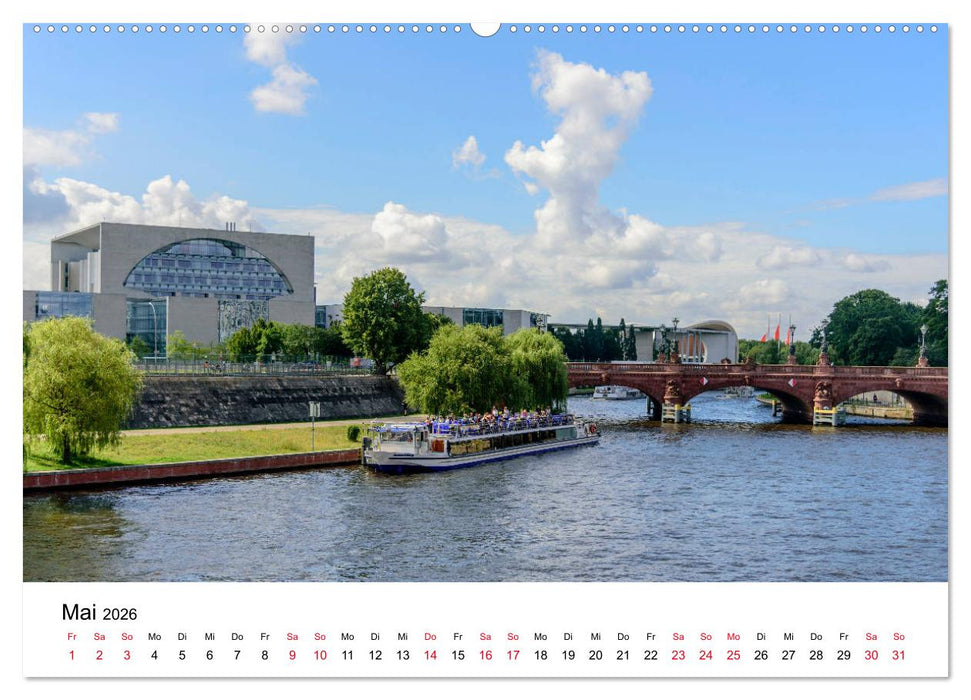 Das Regierungsviertel in Berlin (CALVENDO Premium Wandkalender 2026)
