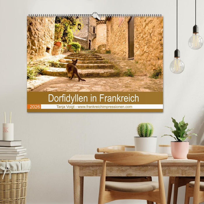 Dorfidyllen in Frankreich (CALVENDO Wandkalender 2026)
