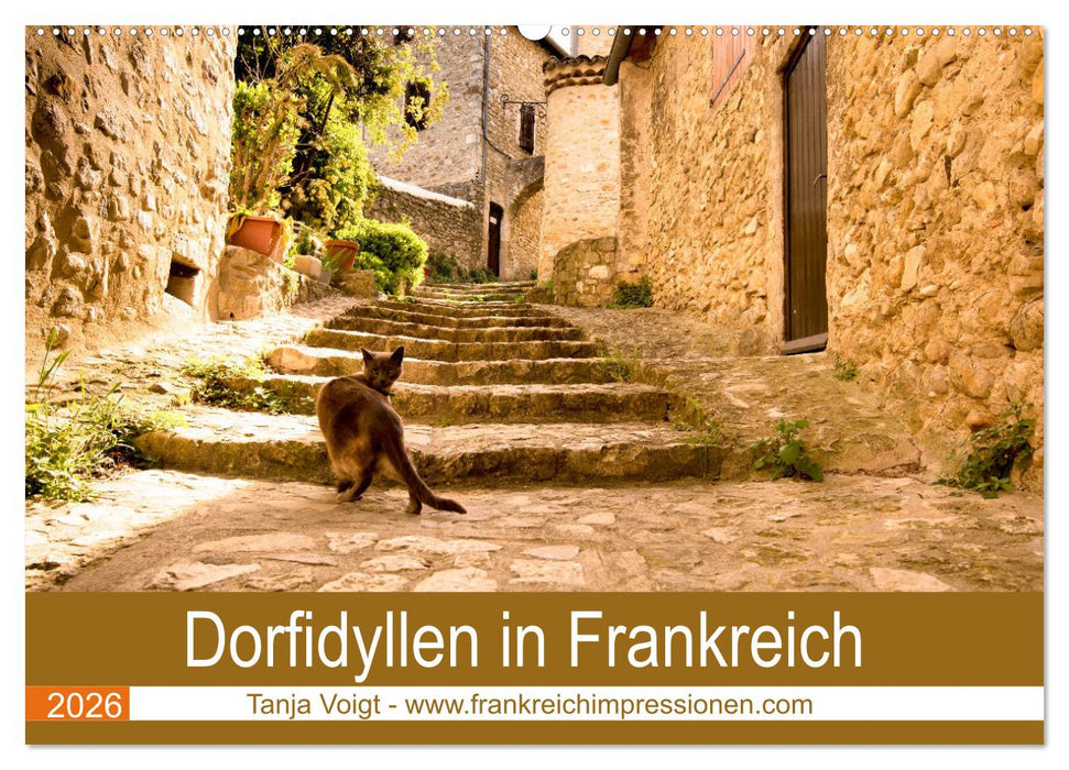 Dorfidyllen in Frankreich (CALVENDO Wandkalender 2026)