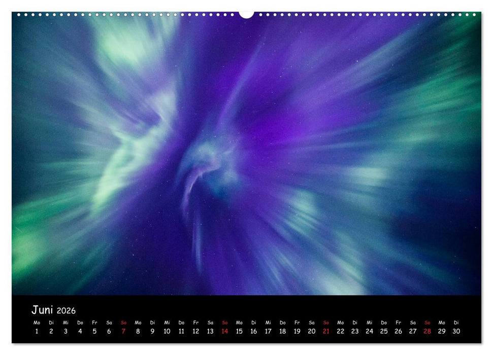 Nordlichtkalender (CALVENDO Wandkalender 2026)