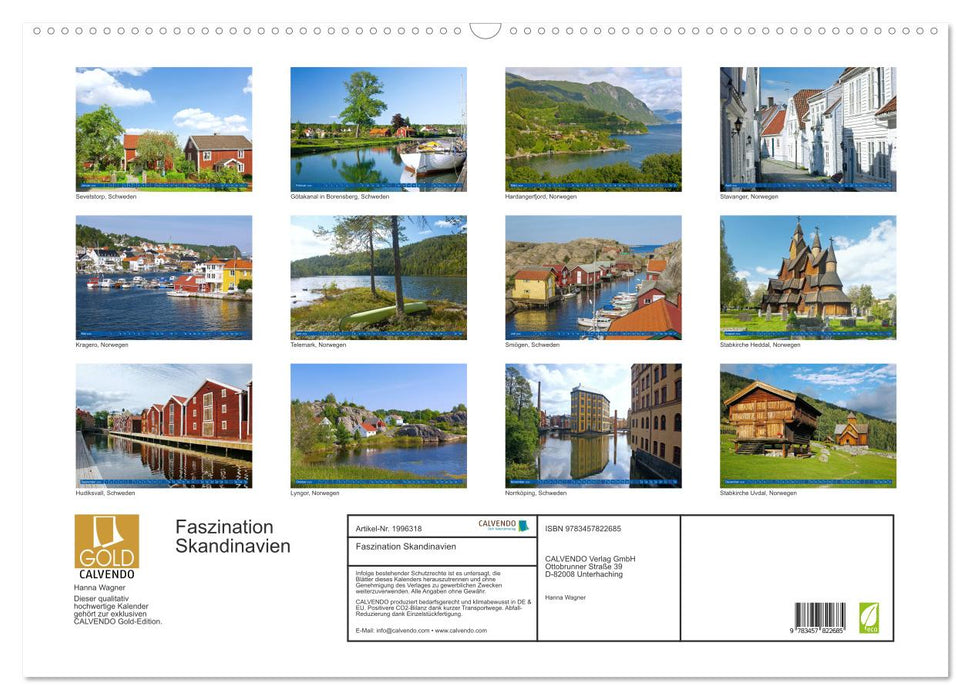 Faszination Skandinavien (CALVENDO Wandkalender 2026)