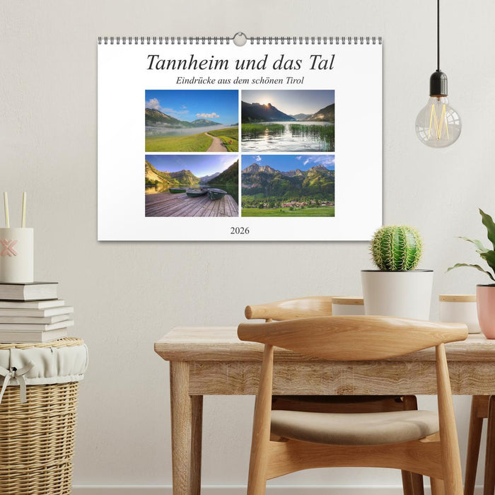 Tannheim und das Tal (CALVENDO Wandkalender 2026)