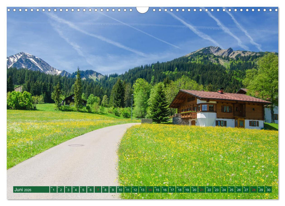 Tannheim und das Tal (CALVENDO Wandkalender 2026)
