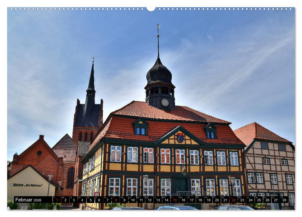 Grabow - Fachwerkstadt an der Elde (CALVENDO Wandkalender 2026)