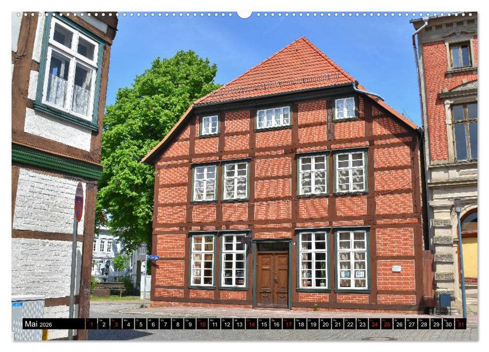Grabow - Fachwerkstadt an der Elde (CALVENDO Wandkalender 2026)