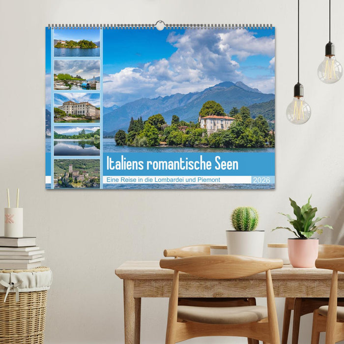 Italiens romantische Seen (CALVENDO Wandkalender 2026)