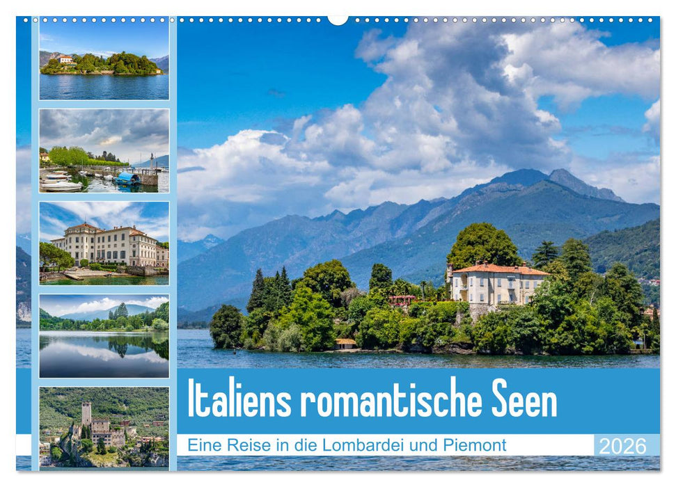 Italiens romantische Seen (CALVENDO Wandkalender 2026)