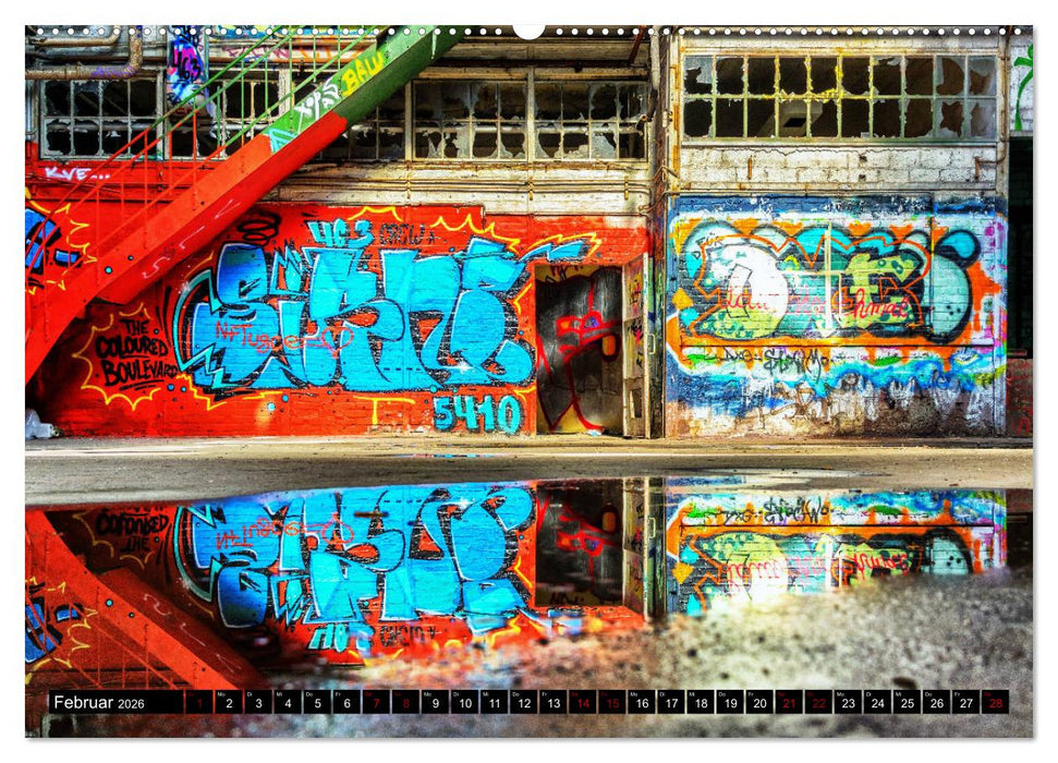 Lost Places Graffiti (CALVENDO Premium Wandkalender 2026)