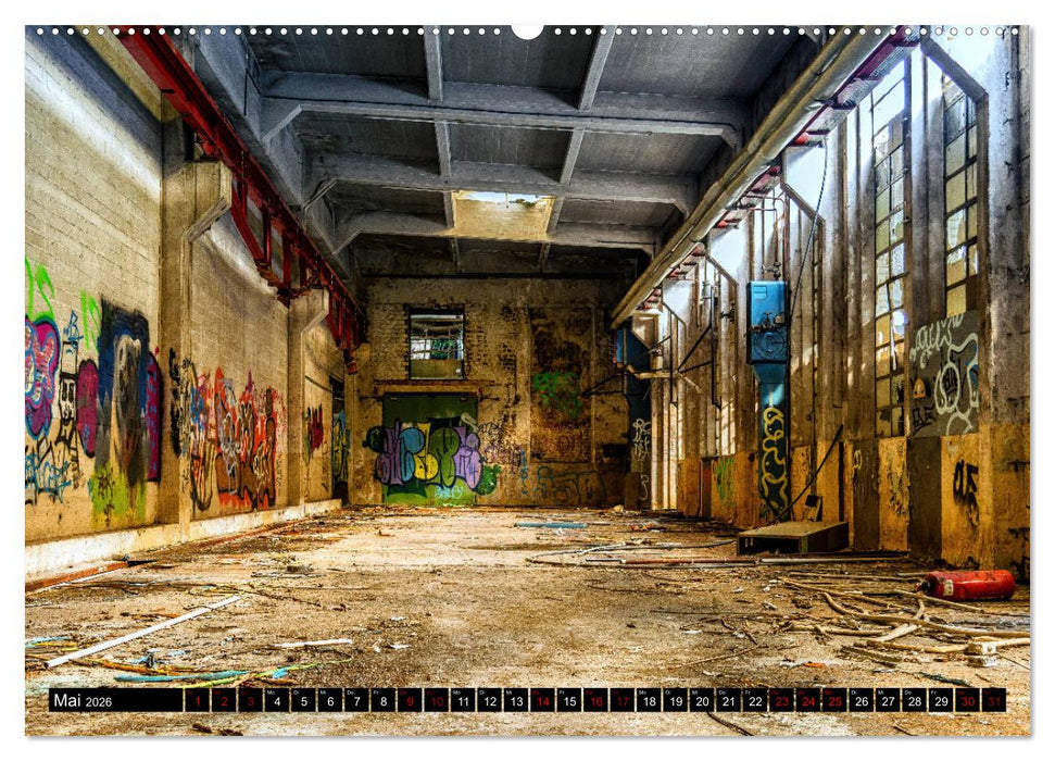 Lost Places Graffiti (CALVENDO Premium Wandkalender 2026)