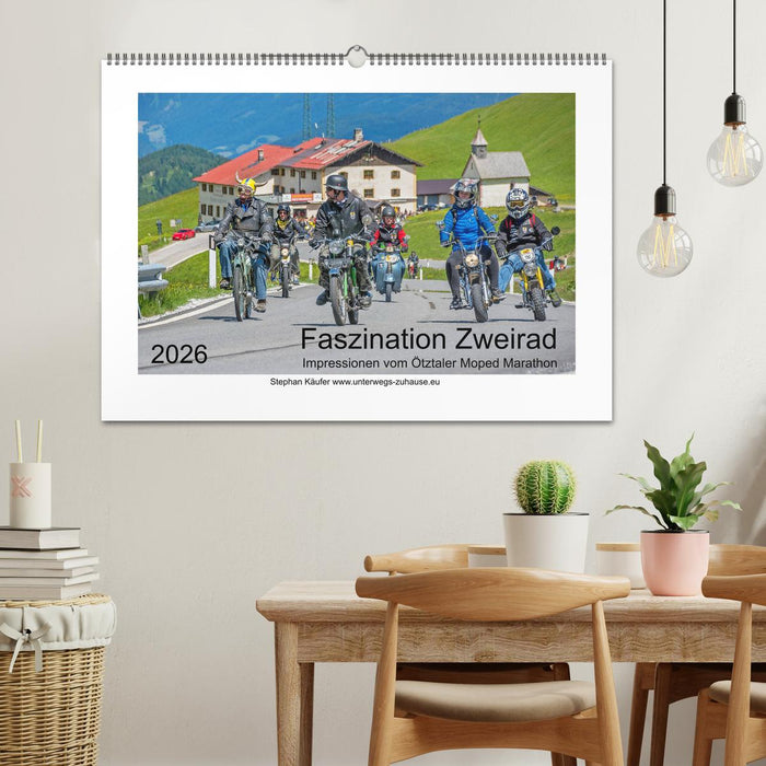 Faszination Zweirad - Impressionen vom Ötztaler Moped Marathon (CALVENDO Wandkalender 2026)