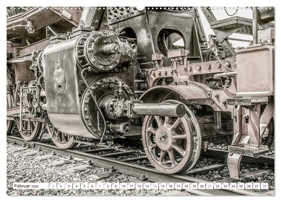 Dampflokomotiven - dampfende Stahlkolosse (CALVENDO Wandkalender 2026)