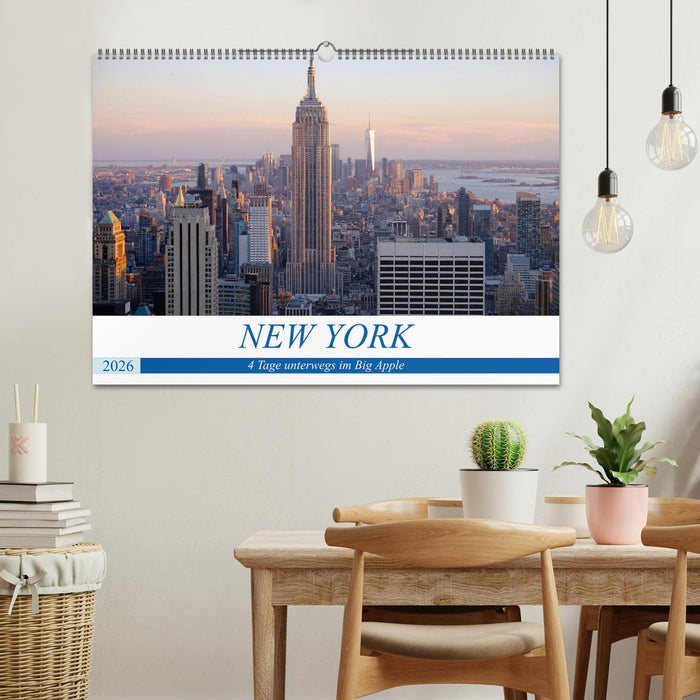 New York - 4 Tage unterwegs im Big Apple (CALVENDO Wandkalender 2026)