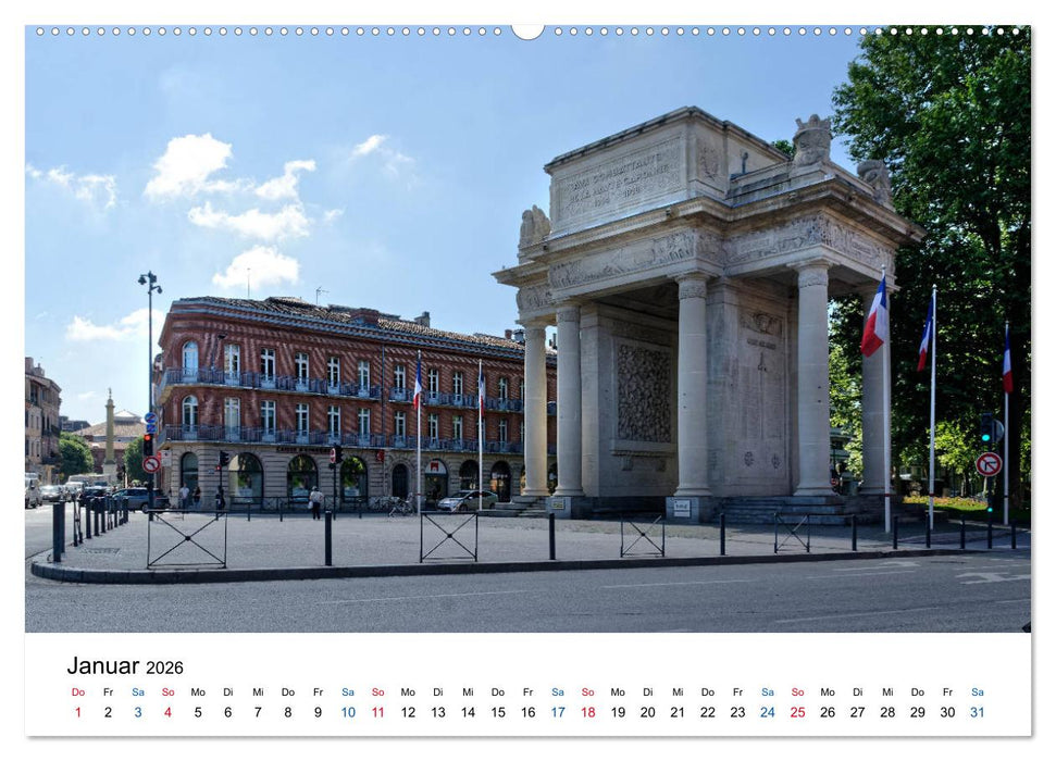 Frankreichs große Städte - Toulouse (CALVENDO Wandkalender 2026)