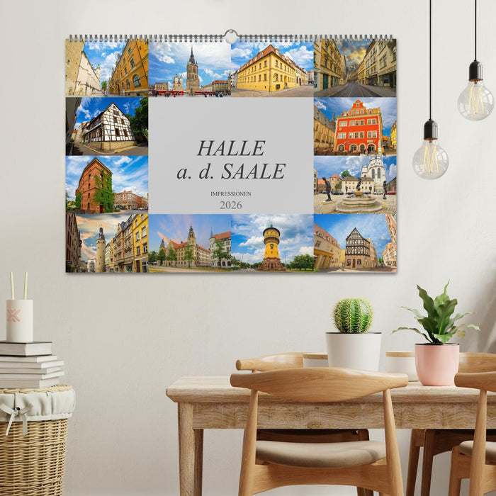 Halle a. d. Saale Impressionen (CALVENDO Wandkalender 2026)
