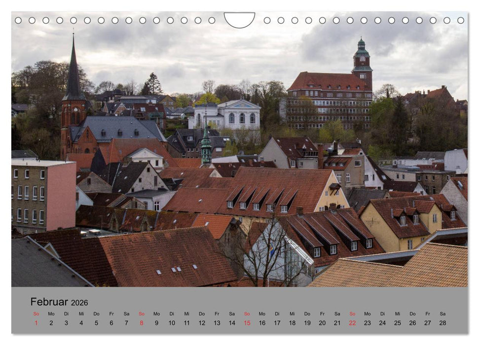 Dächer von Flensburg (CALVENDO Wandkalender 2026)
