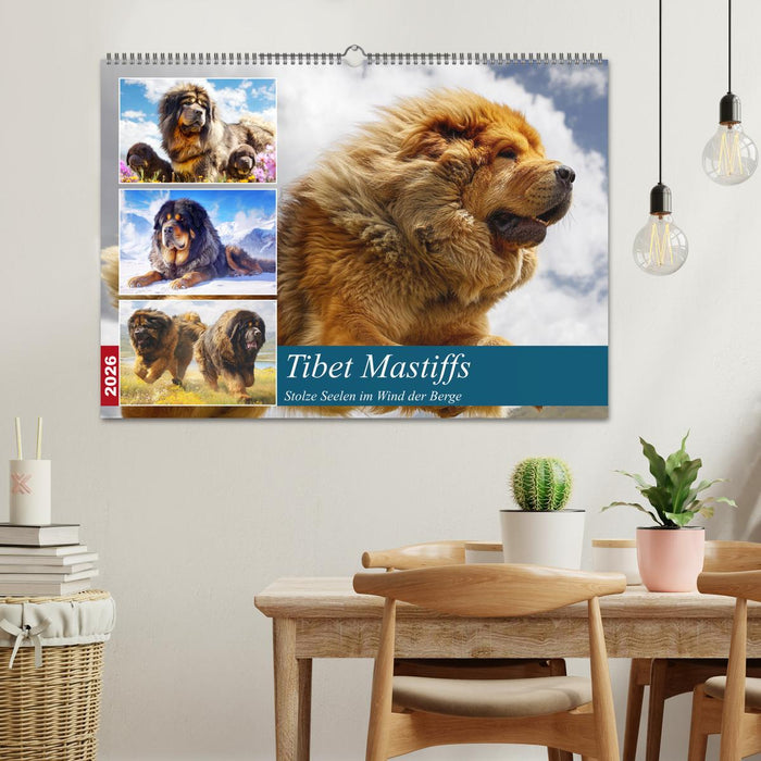 Tibet Mastiffs. Stolze Seelen im Wind der Berge (CALVENDO Wandkalender 2026)