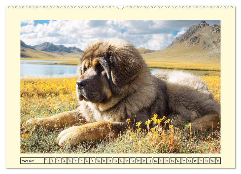 Tibet Mastiffs. Stolze Seelen im Wind der Berge (CALVENDO Wandkalender 2026)