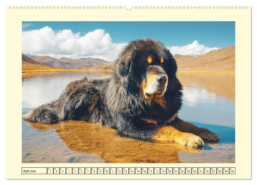Tibet Mastiffs. Stolze Seelen im Wind der Berge (CALVENDO Wandkalender 2026)
