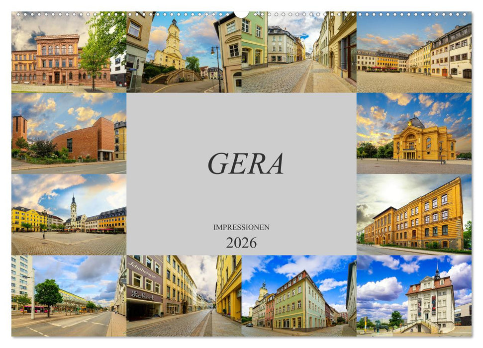 Gera Impressionen (CALVENDO Wandkalender 2026)