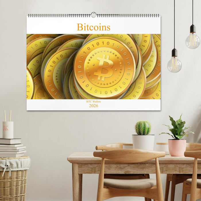 Bitcoins (CALVENDO Wandkalender 2026)