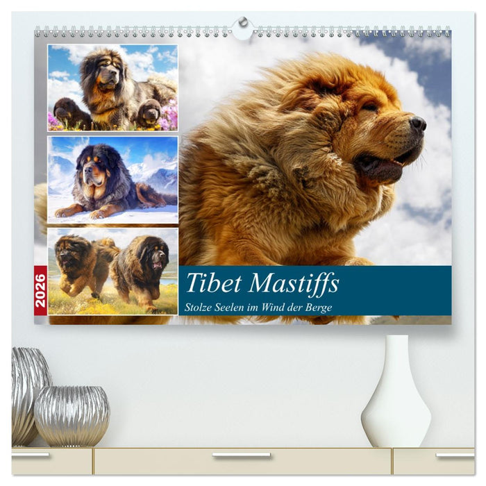 Tibet Mastiffs. Stolze Seelen im Wind der Berge (CALVENDO Premium Wandkalender 2026)