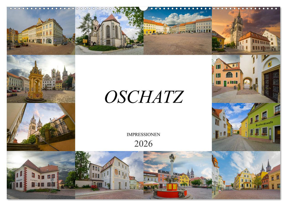 Oschatz Impressionen (CALVENDO Wandkalender 2026)