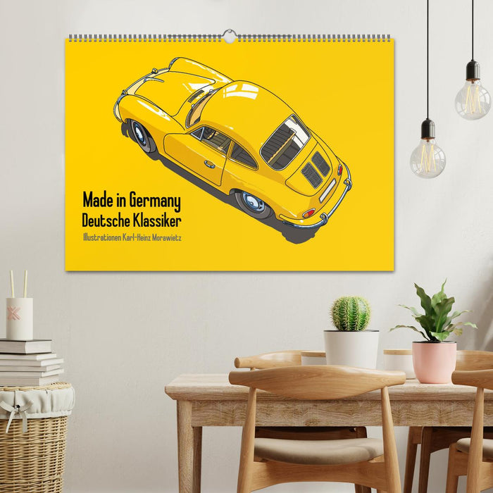 Made in Germany - Illustrationen deutscher Oldtimer (CALVENDO Wandkalender 2026)