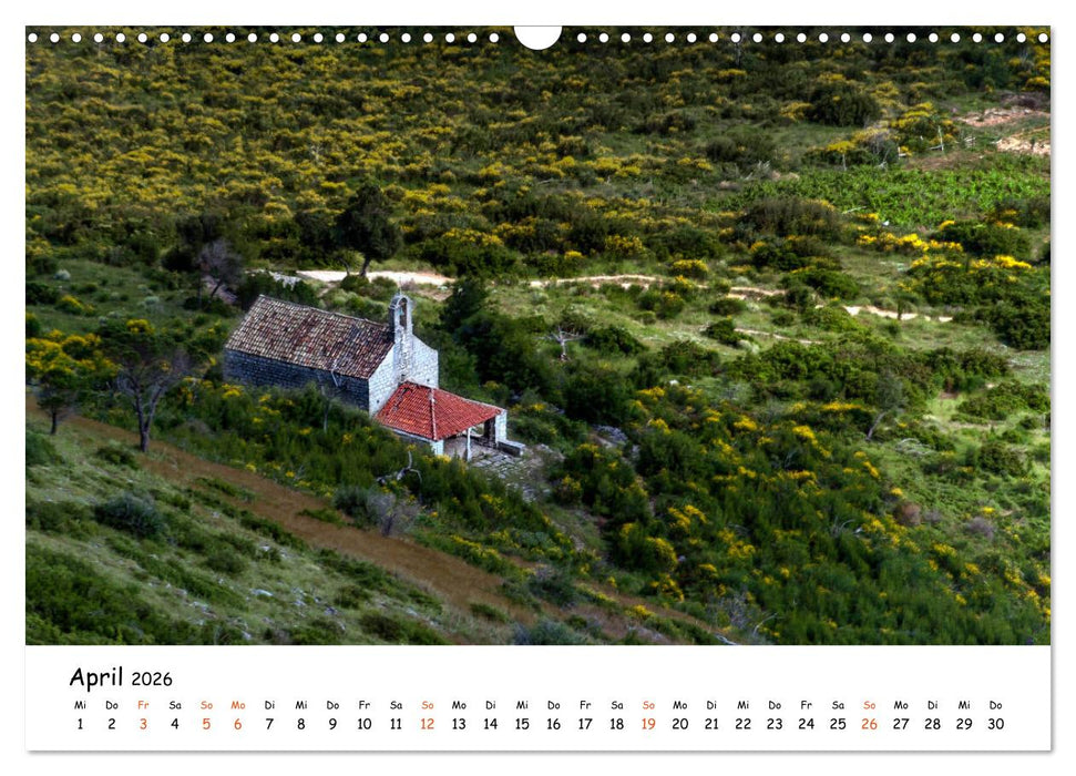 Dalmatiens Süden, Peljesac und Korcula (CALVENDO Wandkalender 2026)