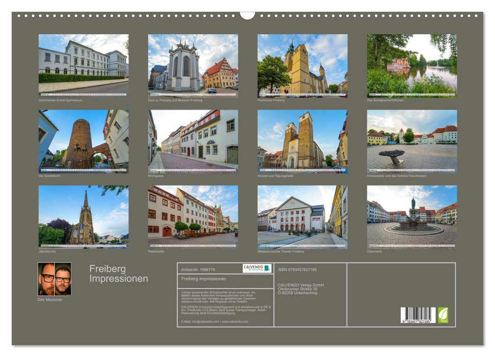 Freiberg Impressionen (CALVENDO Wandkalender 2026)