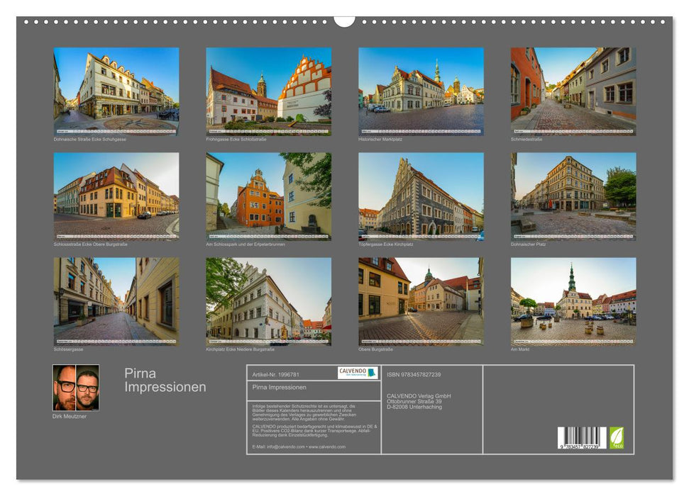 Pirna Impressionen (CALVENDO Wandkalender 2026)