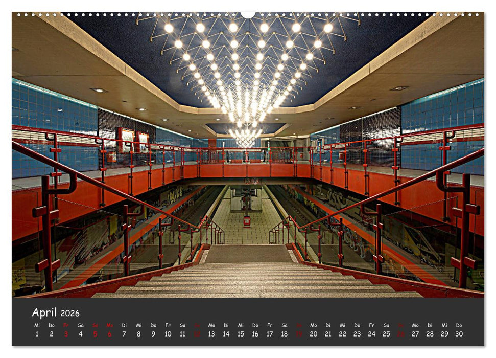 U-Bahn-Stationen des Westens (CALVENDO Wandkalender 2026)